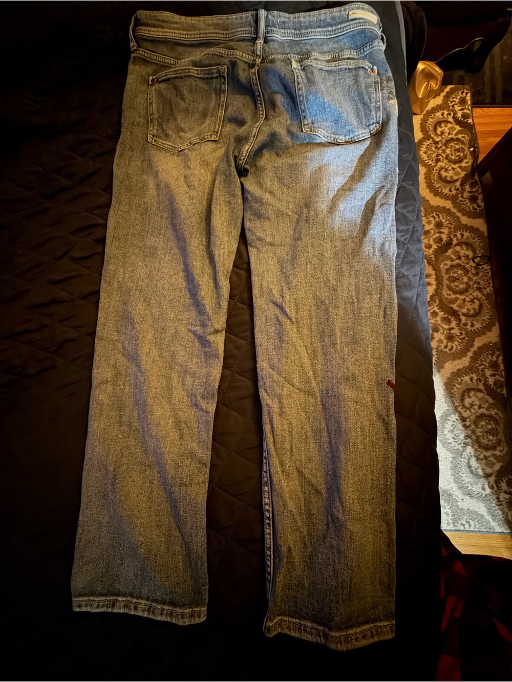 Pilcro by Anthropologie Slim Boyfriend Jeans Embroidered Soft Denim - Size 31 - Picture 6 of 6
